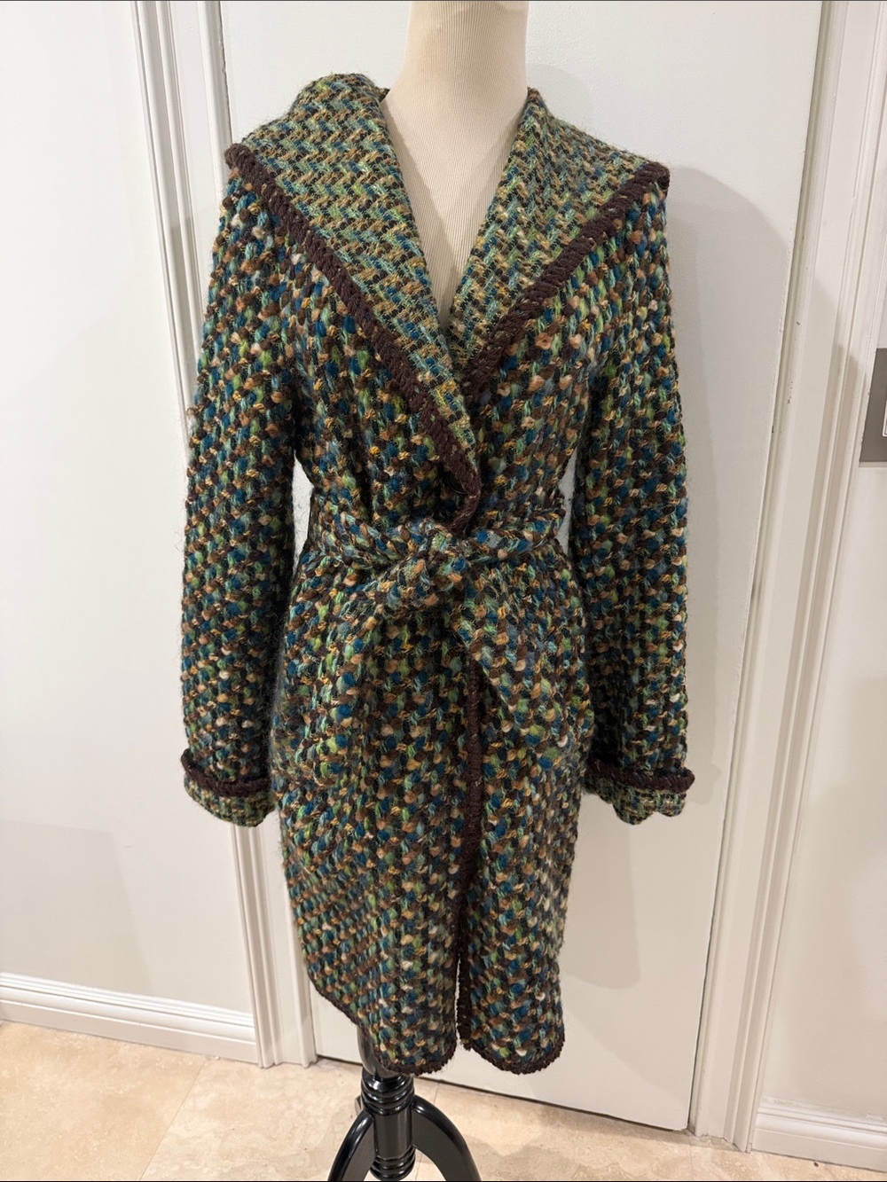 Missoni. Hooded  Knit Coat. 40